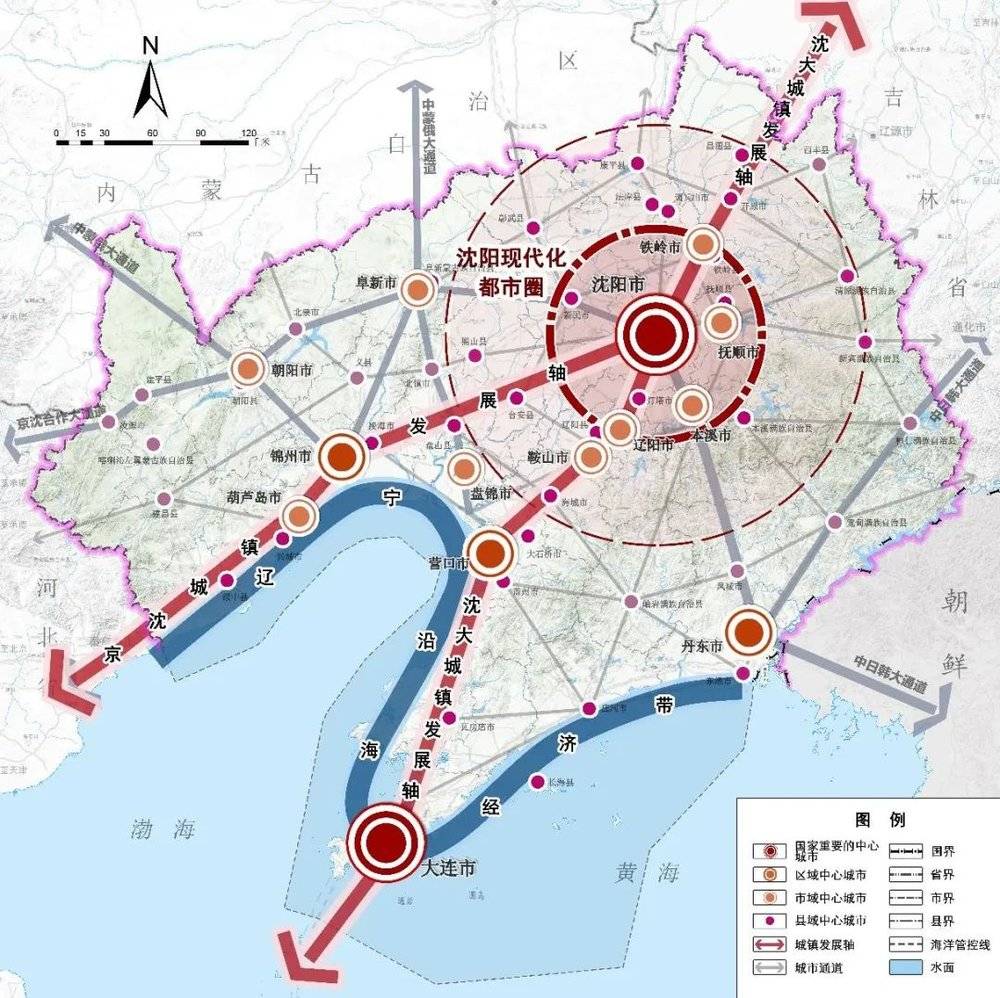 图/沈阳都市圈示意图，来源：辽宁2035总规草案<br>