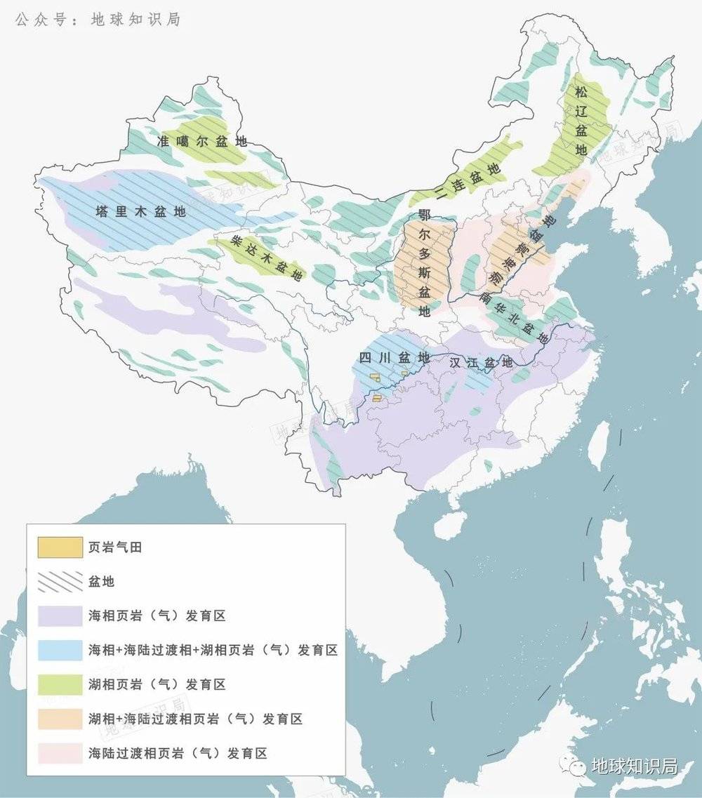 图/中国主要富有机质黑色页岩分布特征