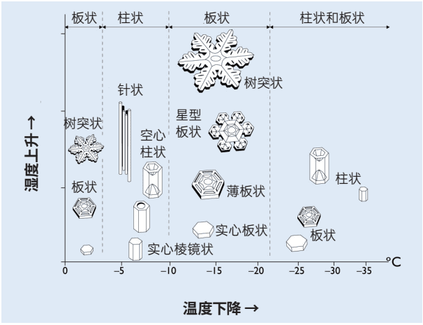 图/雪花的种类<br>