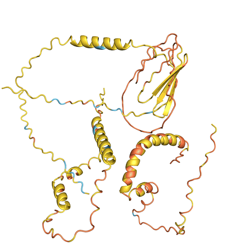 蛋白质设计的过程，通过不断改变序列让蛋白质结构趋于稳定（结构的稳定基于AlphaFold预测，越红代表越不稳定，越蓝代表越稳定） | 图源：Nature<br>