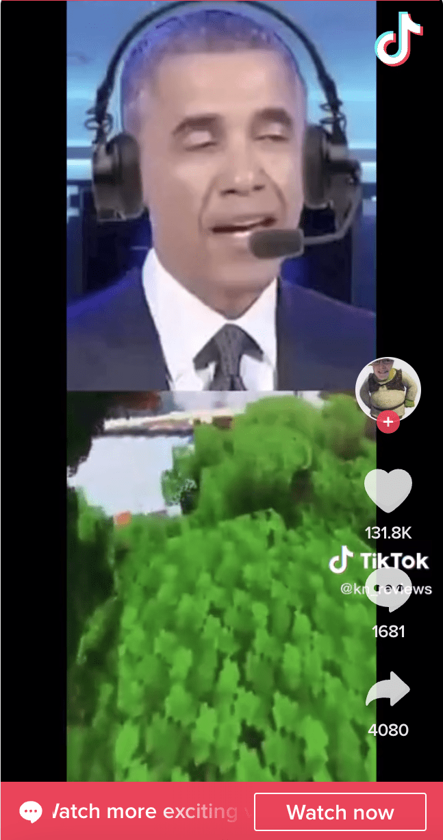 Obama playing video game<br>