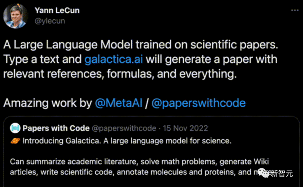 去年11月中旬，Meta的FAIR实验室曾提出Galactica模型<br>