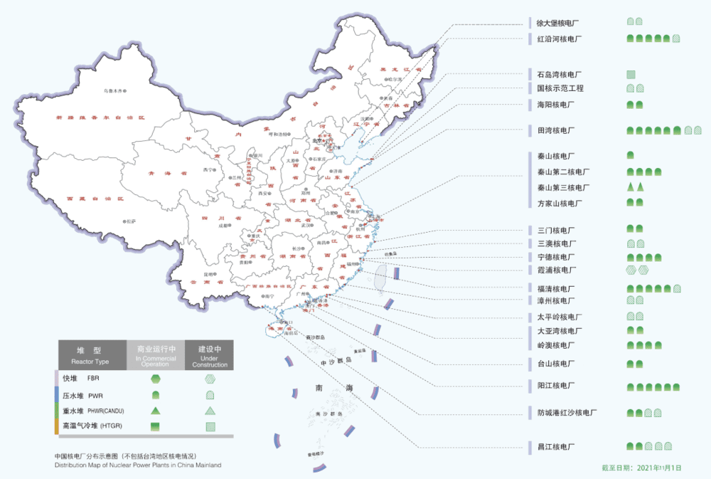 ▲中国在建核电机组数量居全球第一<br>