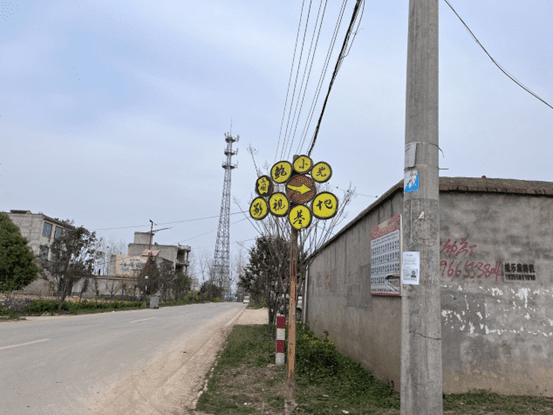 鲍小光搭建的影视基地标识。