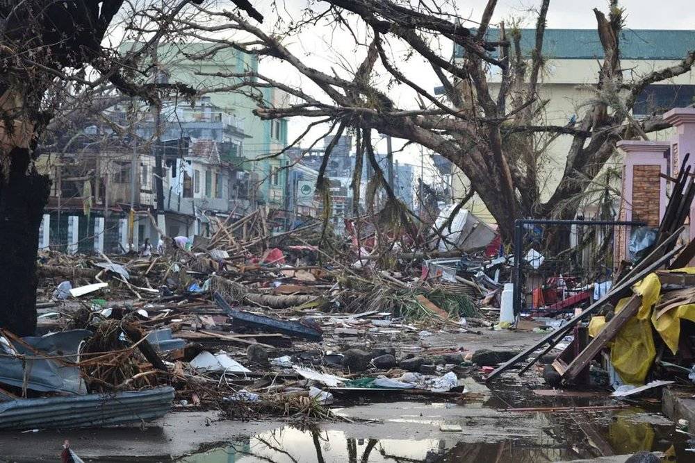 ▲ 2018年8月，台风“海燕”过境，给菲律宾留下一片狼藉。图片/维基百科