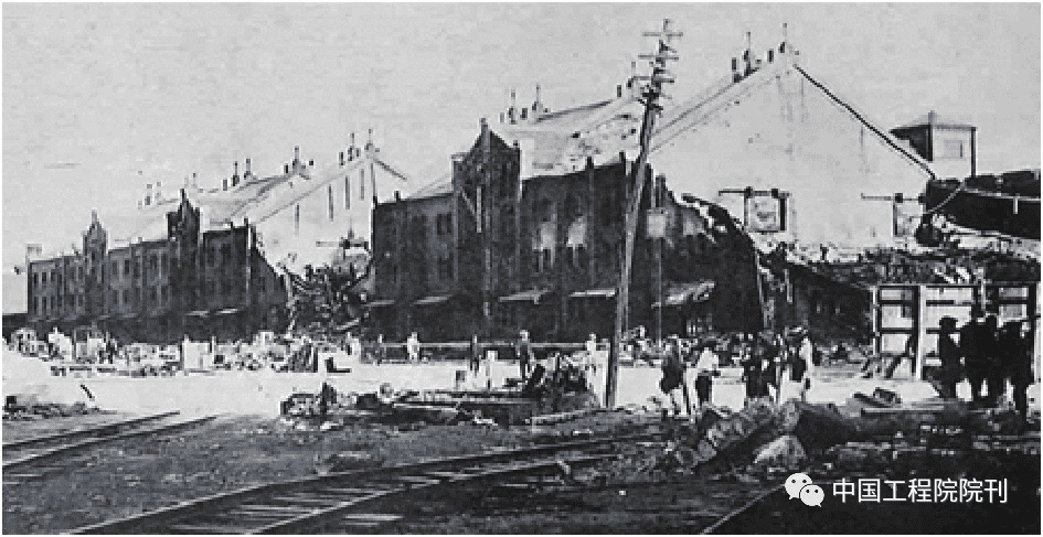 图5  1923年关东大地震中损坏的砌体结构建筑<br label=图片备注 class=text-img-note>